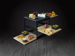 Gusta Etagere / Serveertoren Kubus - Zwart - 3-laags -Keukengerei Korting Winkel 01149300 20