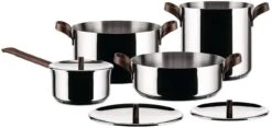 Alessi Pannenset Edo - PU100S7 - 4 Delige Set - Door Patricia Urquiola -Keukengerei Korting Winkel 01 PU100S7 e788619e 2dc9 467a bbca b65e0319501b