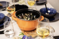 Cosy & Trendy Mosselpan - Oranje - ø 18 Cm / 2.8 Liter -Keukengerei Korting Winkel 10 Mosselen Anovi 10