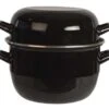 Cosy & Trendy Mosselpan - Zwart - ø 20 Cm / 3.3 Liter -Keukengerei Korting Winkel 116992