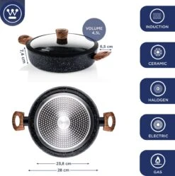 Westinghouse Pannenset Marble Wood (Wokpan ø 30 Cm + Braadpan + Hapjespan ø 28 Cm) - Inductie En Alle Andere Warmtebronnen 13 Westinghouse Pannenset Marble Wood (Wokpan ø 30 Cm + Braadpan + Hapjespan ø 28 Cm) - Inductie En Alle Andere Warmtebronnen -Keukengerei Korting Winkel 1190x1200 1