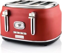 Westinghouse Retro Waterkoker + Broodrooster 4 Sleuven + Blender - Rood 15 Westinghouse Retro Waterkoker + Broodrooster 4 Sleuven + Blender - Rood -Keukengerei Korting Winkel 1200x1021 3