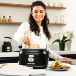 Westinghouse Retro Waterkoker + Broodrooster 2 Sleuven - Zwart -Keukengerei Korting Winkel 1200x1200 148