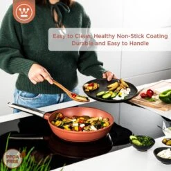 Westinghouse Koekenpannenset Performance - ø 24 En 28 Cm - Rood - Inductie En Alle Andere Warmtebronnen -Keukengerei Korting Winkel 1200x1200 162