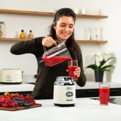 Westinghouse Retro Waterkoker + Broodrooster 4 Sleuven + Blender - Wit -Keukengerei Korting Winkel 1200x1200 174