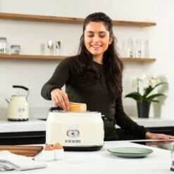 Westinghouse Retro Waterkoker + Broodrooster 2 Sleuven + Staafmixer - Wit -Keukengerei Korting Winkel 1200x1200 181