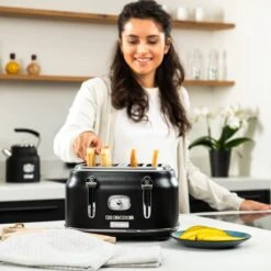 Westinghouse Retro Waterkoker + Broodrooster 4 Sleuven + Staafmixer - Zwart -Keukengerei Korting Winkel 1200x1200 189