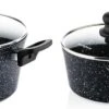 Westinghouse Pannenset Black Marble (Braadpan ø 24 Cm + Steelpan ø 18 Cm) - Inductie En Alle Andere Warmtebronnen -Keukengerei Korting Winkel 1200x374