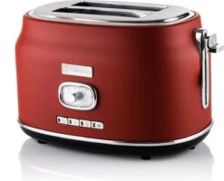 Westinghouse Retro Waterkoker + Broodrooster 2 Sleuven - Rood -Keukengerei Korting Winkel 1200x973