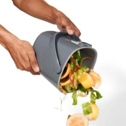 OXO Good Grips Afvalemmer Grijs 3 Liter -Keukengerei Korting Winkel 13295900 Compostemmer3LiterGrijs5 5