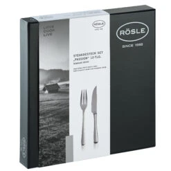 Rosle Steakbestek Passion - 12-Delig -Keukengerei Korting Winkel 13779 04 Steak Besteck Set Passion 12 teilig Edelstahl