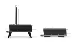 ZiiPa Pizza Oven Piana - Houtgestookt - Met Thermometer - Leisteen - Voor ø 30 Cm Pizza's - Roterende Pizzasteen -Keukengerei Korting Winkel 159553