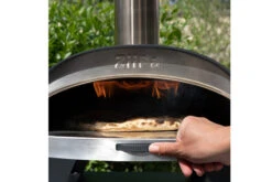 ZiiPa Pizza Oven Piana - Houtgestookt - Met Thermometer - Leisteen - Voor ø 30 Cm Pizza's - Roterende Pizzasteen -Keukengerei Korting Winkel 159601