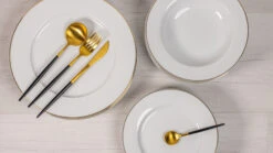 Studio Tavola Serviesset Wit / Goud - 18-delig / 6 Personen -Keukengerei Korting Winkel 18 delig sfeer 3