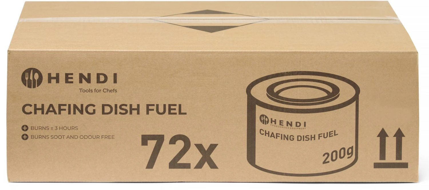 Hendi Brandpasta Voor Chafing Dish - 200 Gram - 72 Stuks 5 Hendi Brandpasta Voor Chafing Dish - 200 Gram - 72 Stuks - Afbeelding 3