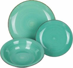 Villa D'Este Serviesset Baita - Greenery - 12-delig / 4 Personen -Keukengerei Korting Winkel 2191636 a