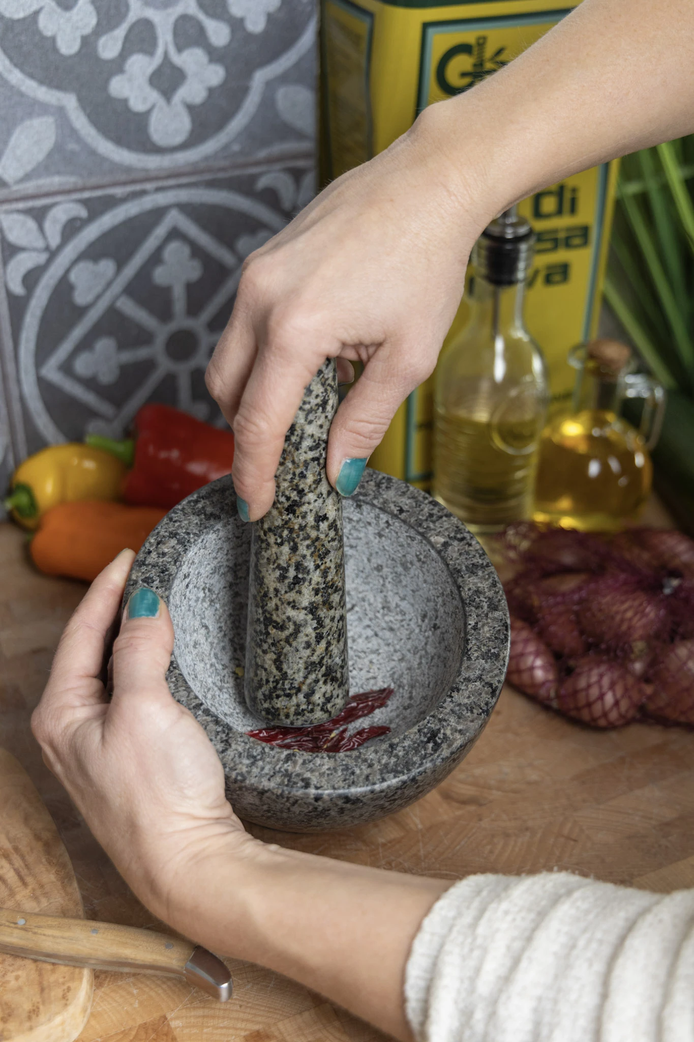 Jay Hill Vijzel - Granite - ø 16 Cm 4 Jay Hill Vijzel - Granite - ø 16 Cm - Afbeelding 2