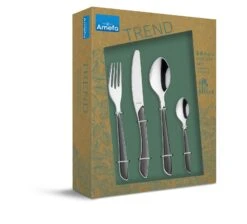 Amefa Bestekset Eclat - Leigrijs - 24-delig / 6 Personen -Keukengerei Korting Winkel 2294SLTR42C71 4