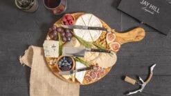 Jay Hill Serveerplank / Pizzaplank Tunea - Olijfhout - ø 30 Cm -Keukengerei Korting Winkel 25082021 25 3