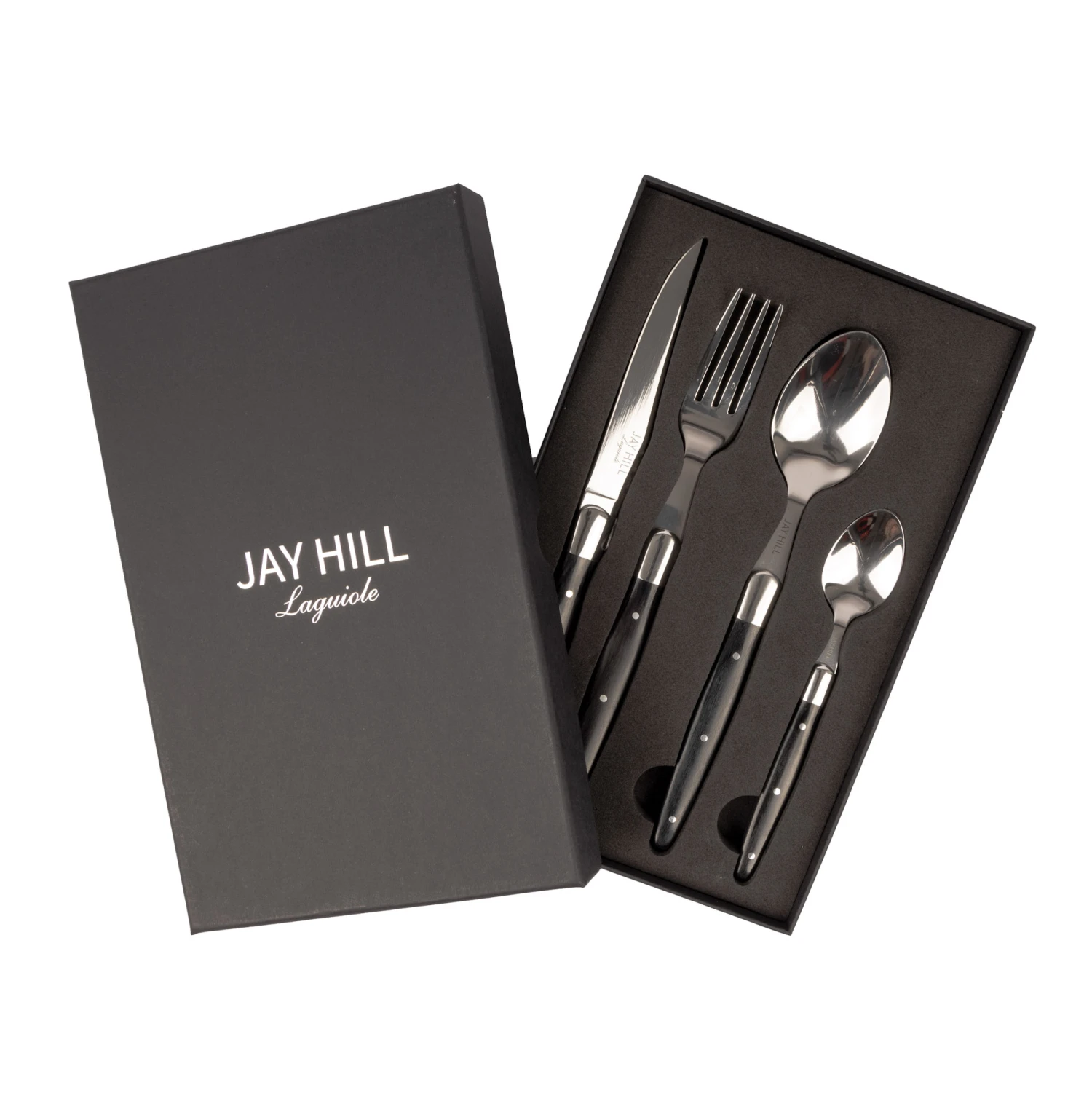 Jay Hill Bestekset Laguiole - Zwart - 24 Delig / 6 Personen 9 Jay Hill Bestekset Laguiole - Zwart - 24 Delig / 6 Personen - Afbeelding 7