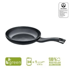 Berndes Koekenpan B.Green - ø 24 Cm - Standaard Anti-aanbaklaag -Keukengerei Korting Winkel 34986 Product5B15D