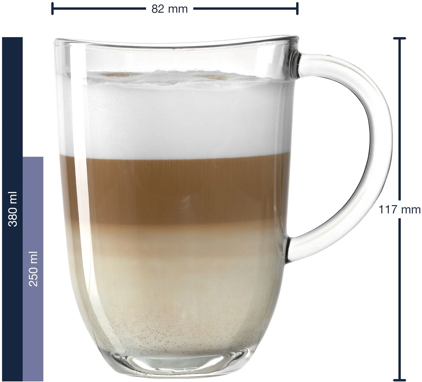 Leonardo Latte Macchiato Glazen Napoli 380 Ml - 6 Stuks 6 Leonardo Latte Macchiato Glazen Napoli 380 Ml - 6 Stuks - Afbeelding 4
