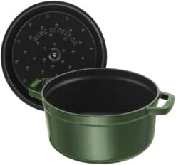 Staub Braadpan / Cocotte - Basilicum - ø 28 Cm / 6.7 Liter -Keukengerei Korting Winkel 40509 354 0 5 1