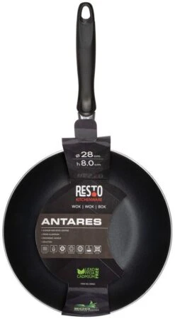 Resto Kitchenware Wokpan Antares - ø 28 Cm - Standaard Anti-aanbaklaag -Keukengerei Korting Winkel 4260709010137
