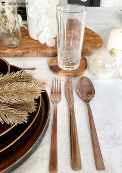 Sareva Bestekset - 24-delig / 6 Personen - Koper -Keukengerei Korting Winkel 4 14