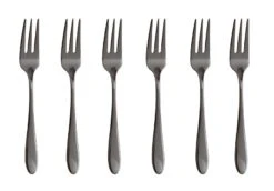 Sambonet Gebaksvorkjes Velvet Zwart 6 Stuks