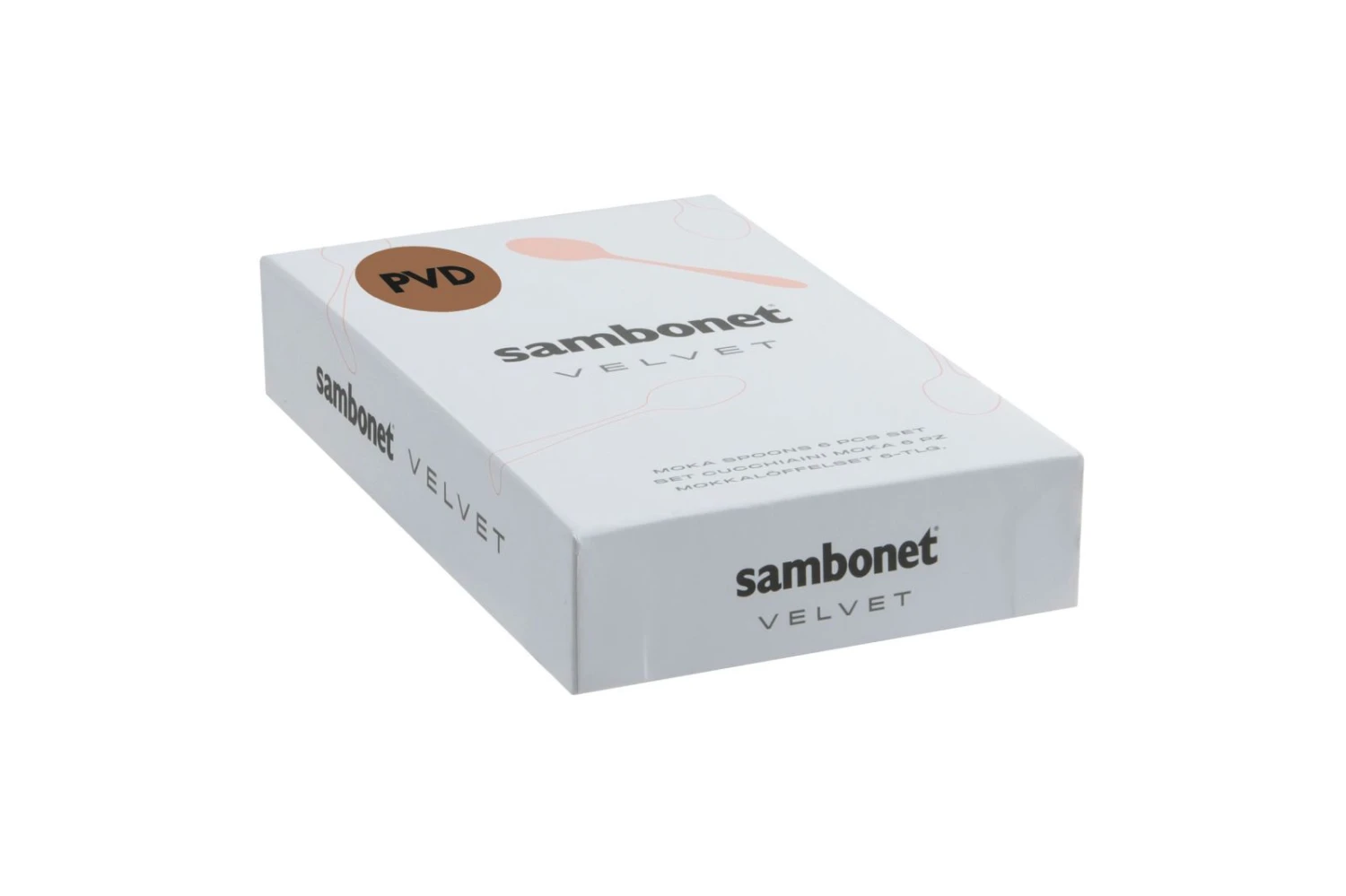 Sambonet Koffielepels Velvet Champagne 6 Stuks 4 Sambonet Koffielepels Velvet Champagne 6 Stuks - Afbeelding 2
