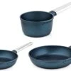 Westinghouse Pannenset Performance (Koekenpan ø 24 En 28 Cm + Steelpan ø 18 Cm) - Blauw - Inductie En Alle Andere Warmtebronnen -Keukengerei Korting Winkel 550x338 1