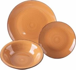 Villa D'Este Serviesset Baita - Chocolate - 18-delig / 6 Personen -Keukengerei Korting Winkel 5911819 c