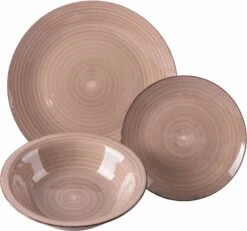 Villa D'Este Serviesset Baita - Chocolate - 18-delig / 6 Personen -Keukengerei Korting Winkel 5911819 f