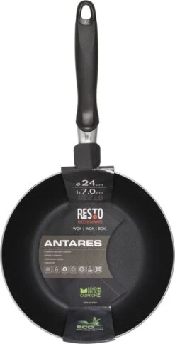 Resto Kitchenware Wokpannenset Antares ø 24 + 26 + 28 Cm - Inductie En Alle Andere Warmtebronnen -Keukengerei Korting Winkel 614x1200