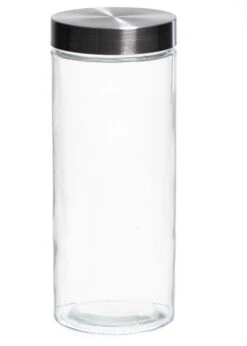 Sareva Voorraadpot - Glas / RVS Deksel - ø 11.5 Cm / 2.2 Liter -Keukengerei Korting Winkel 7061111160055 2