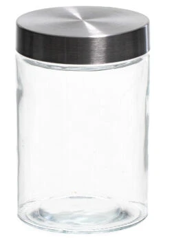 Sareva Voorraadpot - Glas / RVS Deksel - ø 11.5 Cm / 1.25 Liter -Keukengerei Korting Winkel 7061111721867 2