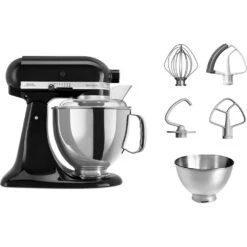 KitchenAid Keukenmachine Artisan - Kantelbare Kop - Onyx Zwart - 4.8 Liter - 5KSM175PSEOB 7 KitchenAid Keukenmachine Artisan - Kantelbare Kop - Onyx Zwart - 4.8 Liter - 5KSM175PSEOB -Keukengerei Korting Winkel 8597015010205B15D