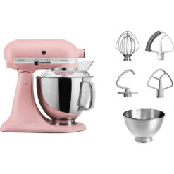 KitchenAid Keukenmachine Artisan - Kantelbare Kop - Dried Rose - 4.8 Liter - 5KSM175PSEDR -Keukengerei Korting Winkel 8597115801005B15D