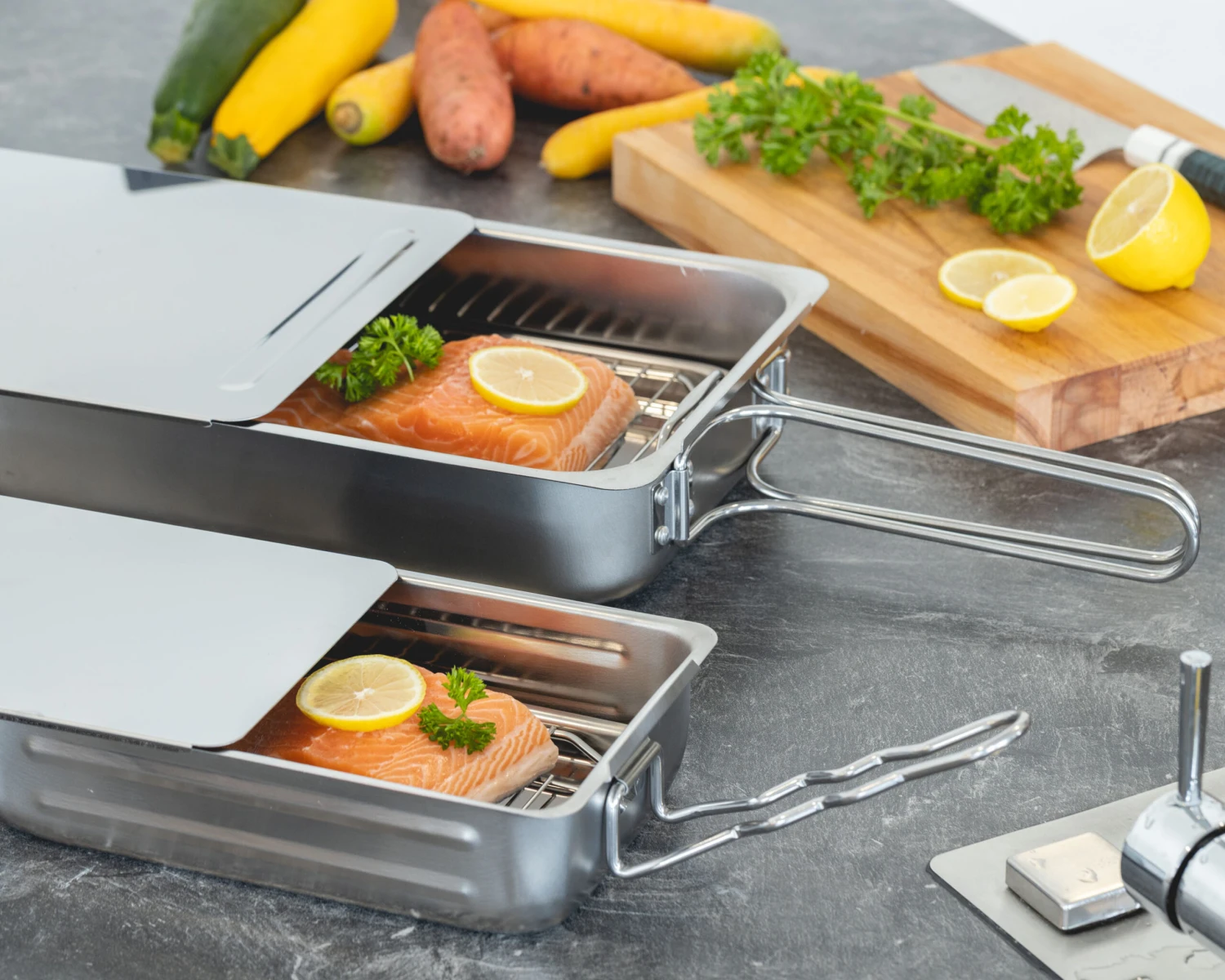 Jay Hill Rookoven - RVS - 28 X 17 X 7 Cm 4 Jay Hill Rookoven - RVS - 28 X 17 X 7 Cm - Afbeelding 2