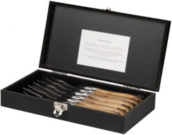 Jay Hill Steakbestek Laguiole - Olijfhout - 12 Delige Set -Keukengerei Korting Winkel 8720364450892 1 1