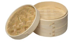 Sareva Stoommandje - Bamboe - 2-laags - ø 25 Cm -Keukengerei Korting Winkel 8720364451042 4