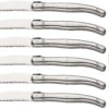 Sareva Steakmessenset Laguiole - RVS - 6 Stuks -Keukengerei Korting Winkel 8720364453411