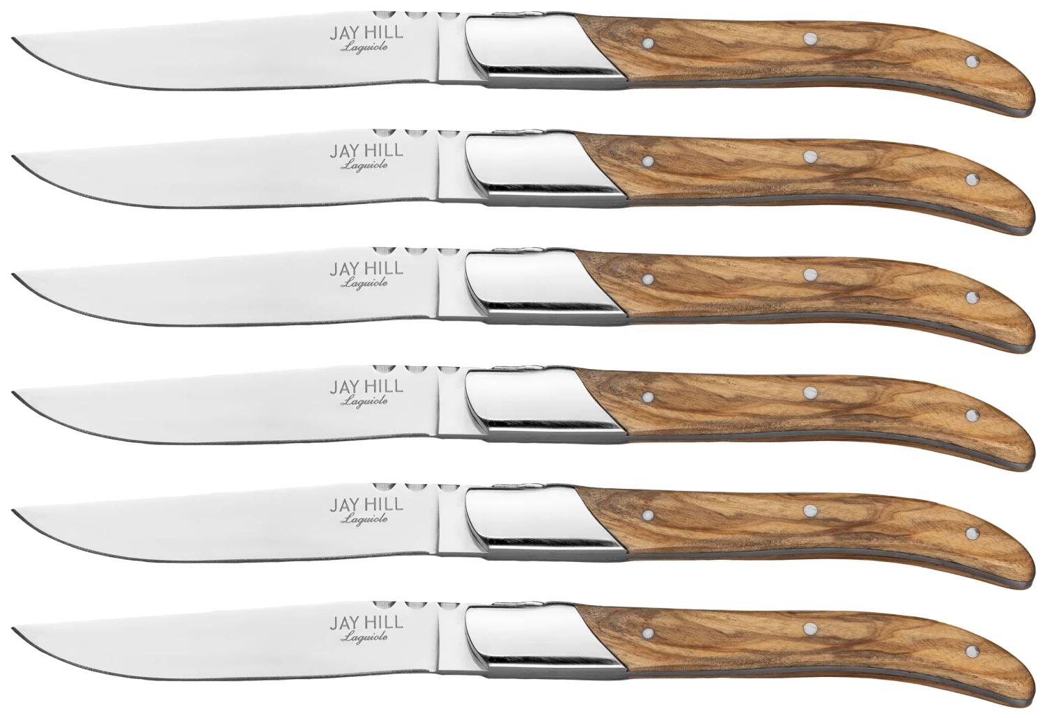 Jay Hill Steakmessen Laguiole - Olijfhout - 6 Stuks 7 Jay Hill Steakmessen Laguiole - Olijfhout - 6 Stuks - Afbeelding 5