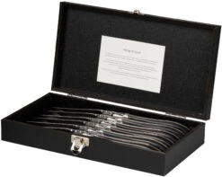 Jay Hill Steakmessen Laguiole - Zwart - 6 Stuks -Keukengerei Korting Winkel 8720364453473 6