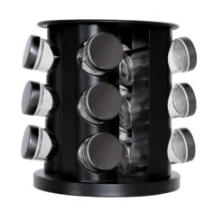 Blackwell Kruidenrek / Kruidencarrousel - Inclusief 12 Kruidenpotjes - Zwart -Keukengerei Korting Winkel 8720364455545 2 1