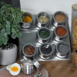 Blackwell Kruidenpotjes Magnetisch - Inclusief 9 Potjes - RVS -Keukengerei Korting Winkel 8720364455576 6