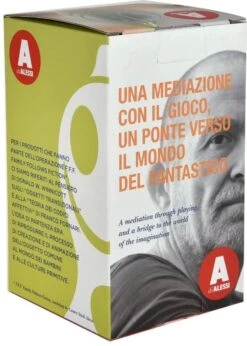 Alessi Suikerpot Gino Zucchino - AGV02 R - Rood - Door Guido Venturini -Keukengerei Korting Winkel AGV02 R verpakking 2