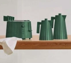 Alessi Broodrooster Plissé - 6 Standen - Groen - Michele De Lucchi - MDL08 GR 7 Alessi Broodrooster Plissé - 6 Standen - Groen - Michele De Lucchi - MDL08 GR -Keukengerei Korting Winkel Alessi Plisse Groen 2