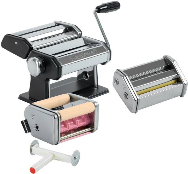 Blackwell Pastamachine Set (met 2 Opzetstukken) - Zwart 3 Blackwell Pastamachine Set (met 2 Opzetstukken) - Zwart